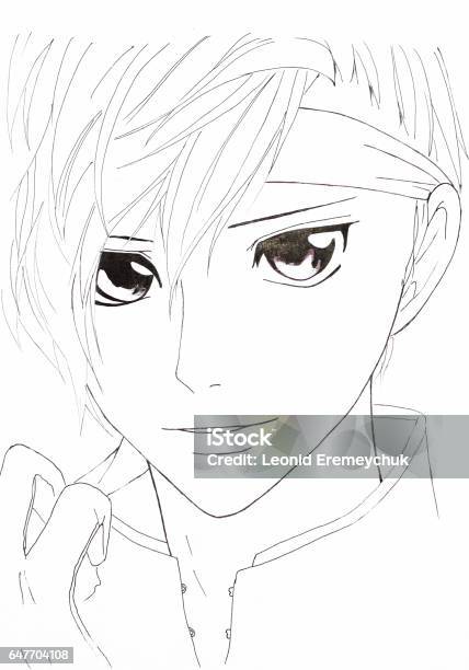 Ilustración de Dibujo Del Estilo De Anime Imagen De Un Hombre En La Imagen  En El Estilo De Anime Japonés y más Vectores Libres de Derechos de  Abstracto - iStock