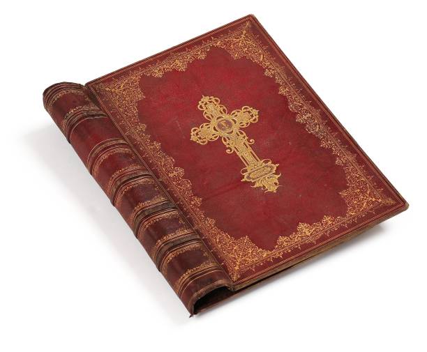 istock old books with vintage bindings and beautiful gilded leather book covers 647706626