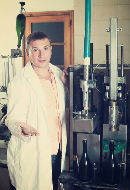 istock Technician of factory line posing 647711818