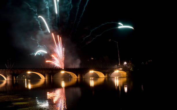 istock Fireworks on the Po River in Turin 647718930