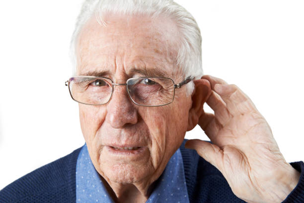 istock Studio Shot Of  Senior Man Suffering From Deafness 647728994
