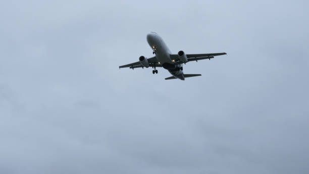 istock Plane landing at Sydney airport 4k 647734698