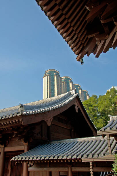istock Chi Lin monastery in the city Hongkong 647743196