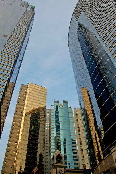 istock skyscaper in Hongkong city 647743448