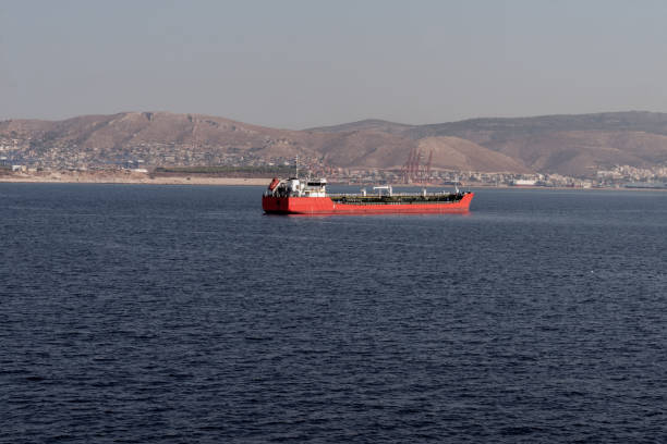 istock red cargo ship in the sea near Athens from Greece 647750062