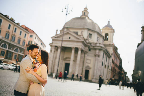 istock Loving couple in Rome, Italy 647760064