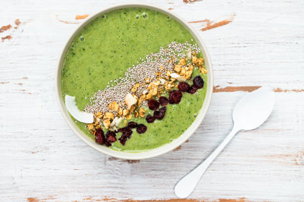 istock Breakfast Detox Green Smoothie Bowl 647763304