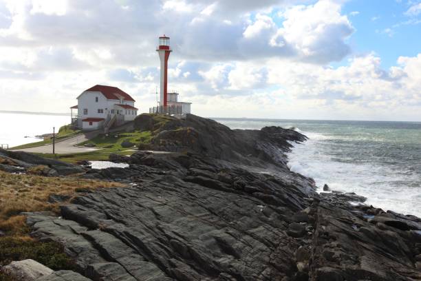 istock Cape Forchu, lighthouse, Yarmouth, Nova Scotia, Canada, cloudy 647772520