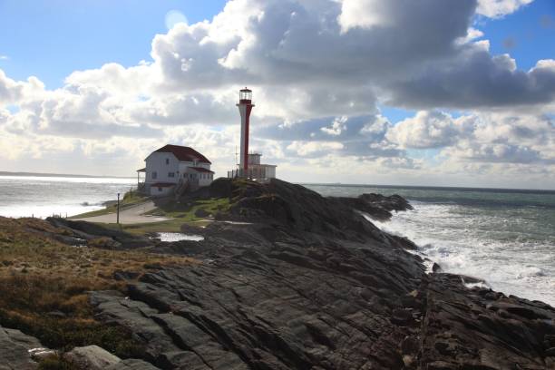 istock Cape Forchu, lighthouse, Yarmouth, Nova Scotia, Canada, cloudy 647772694