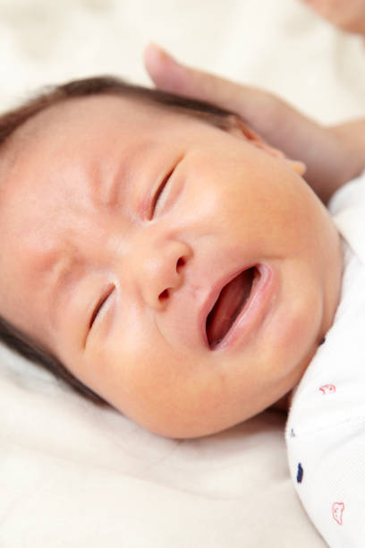 istock Baby crying Japanese boy 647786408