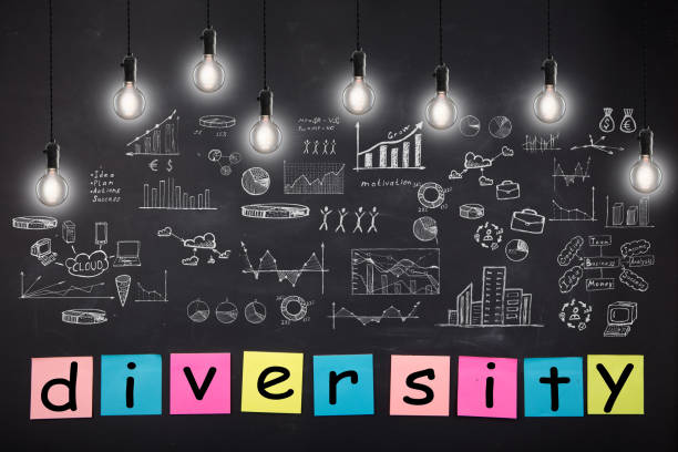 istock Business concept - sketch with schemes and graphs on chalkboard 647786446