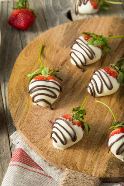 istock Homemade White Chocolate Covered Strawberries 647797550