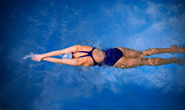 istock Young woman swimmer 647798300