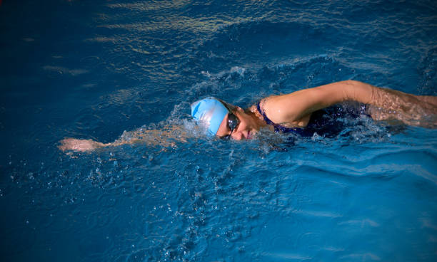 istock Young woman swimmer 647798330