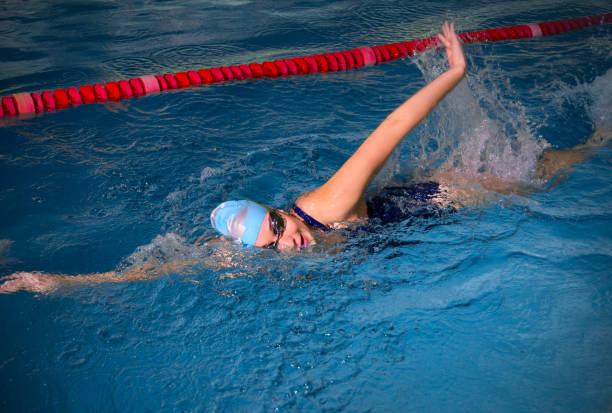 istock Young woman swimmer 647798388