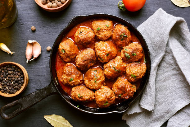 istock Meatballs with tomato sauce 647798748