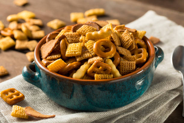 istock Homemade Salty Snack Party Mix 647805064