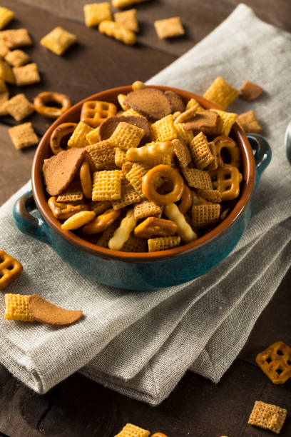 istock Homemade Salty Snack Party Mix 647805438