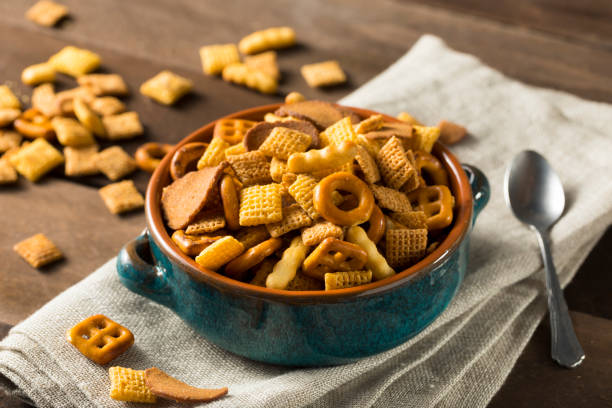 istock Homemade Salty Snack Party Mix 647806074