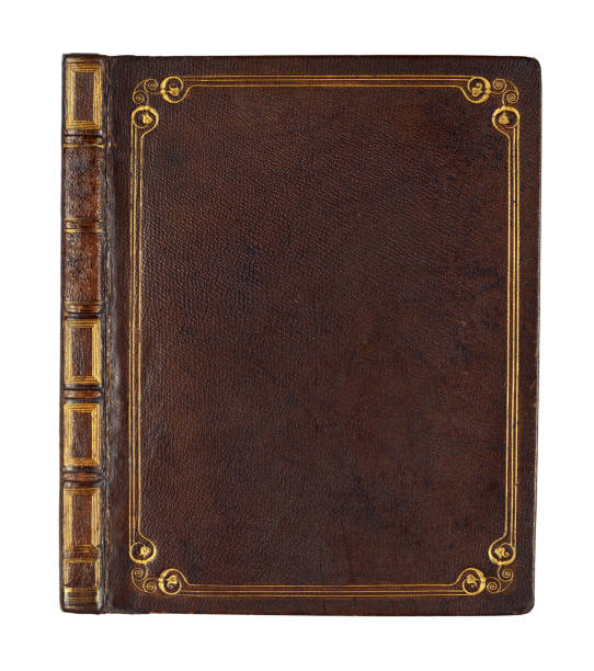 livres anciens avec des liaisons vintage et beau doré de couvertures de livre en cuir - reliure cuir photos et images de collection
