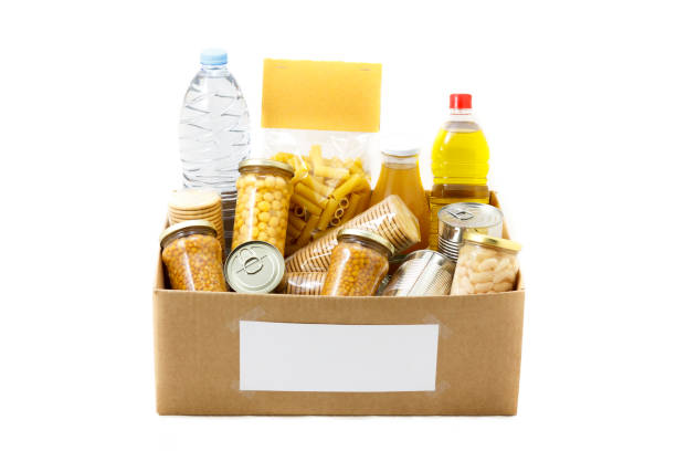 istock Food in a donation box 647819442