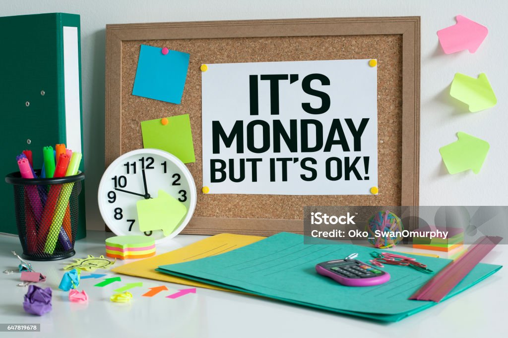 Monday Motivation Monday, motivation, business, working, quote Monday Stock Photo