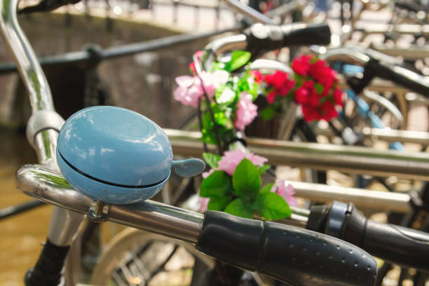 by bikes in Amsterdam