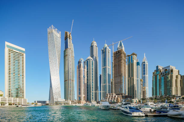 istock Dubai Marina Urban Skyline 647830540