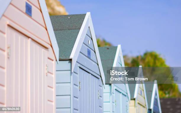 Beach Huts Stock Photo - Download Image Now - Beach Hut, UK, Beach