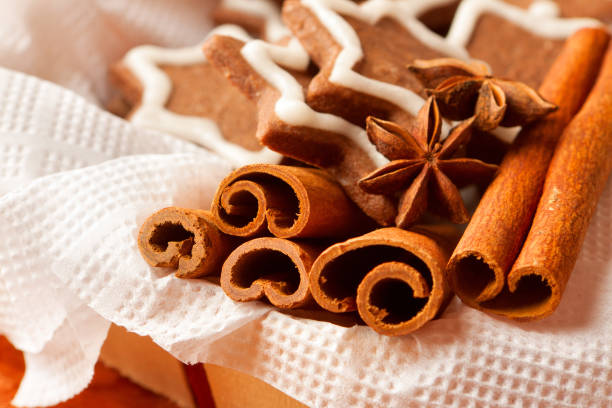 Christmas cookies with cinnamon and anise