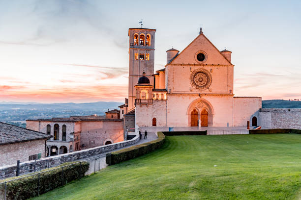 istock View of the St. Francis Basilica in Assisi 647864766
