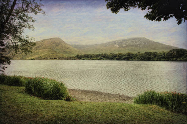 Impressions of Kylemore Abbey in Connemara mountains, Ireland