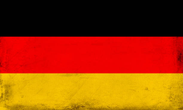 istock Vintage national flag of Germany background 647879314