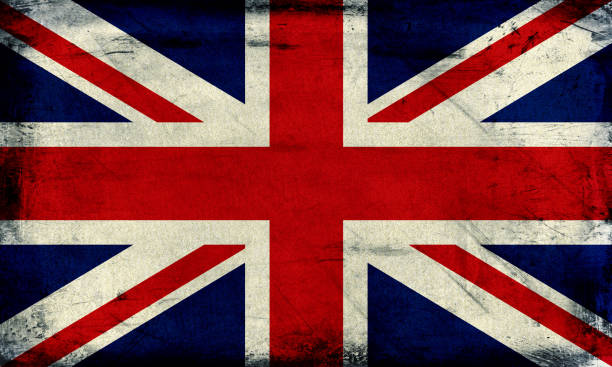 istock Vintage United Kingdom flag background 647879406