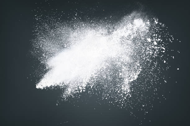 istock Abstract design of white powder cloud 647881854