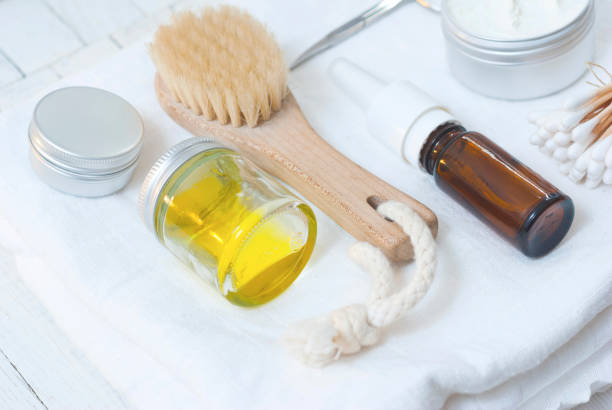 istock Baby hygiene products 647882342