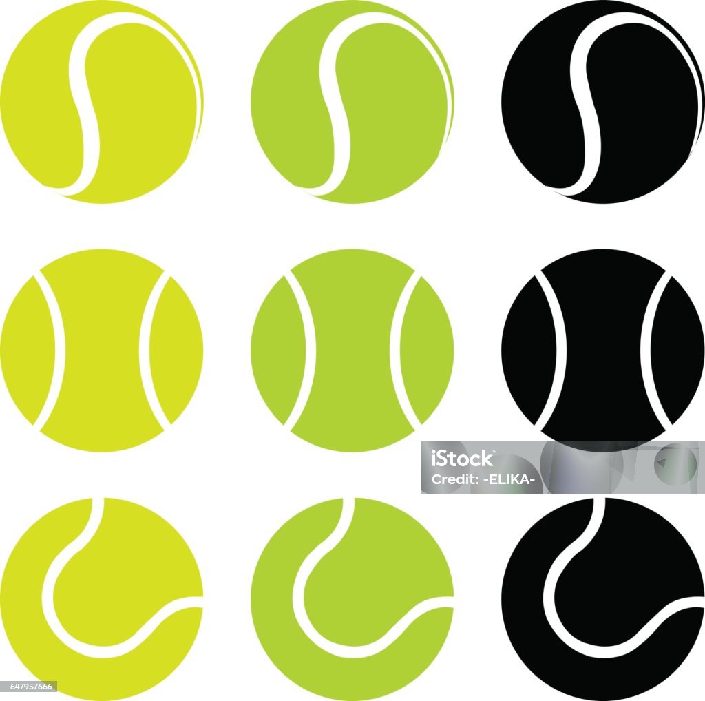 Tennis balls vector illustration of tennis balls Tennis Ball stock vector