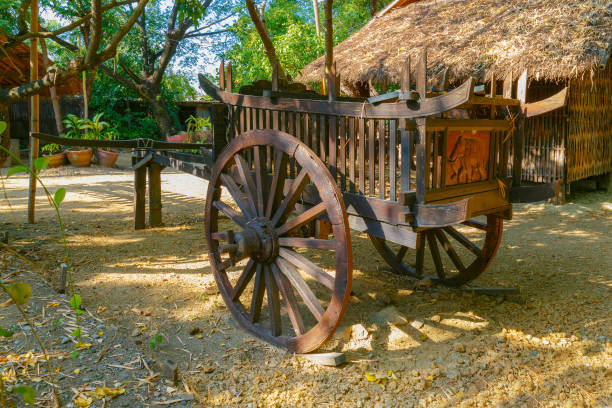 istock Thai traditional house in rural area 647958798