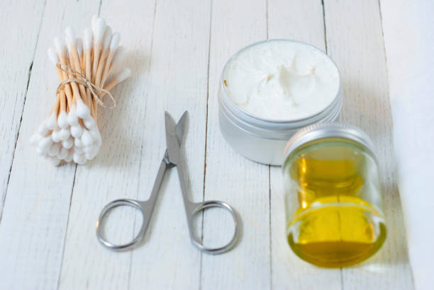 istock Baby hygiene products 647958966