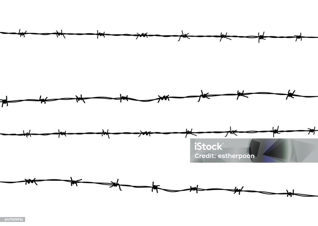 Vector Barbed Wire Barbed Wire Barbed Wire stock vector