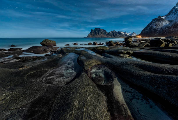 istock Norway 2017 Lofoten - a night on the beach Utakleiv 647962174