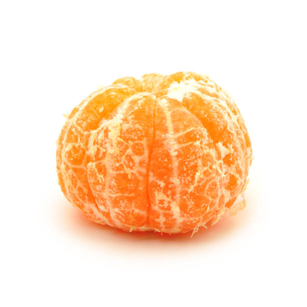 istock Fresh Tangerine Fruit  Isolated on White Background 647968872