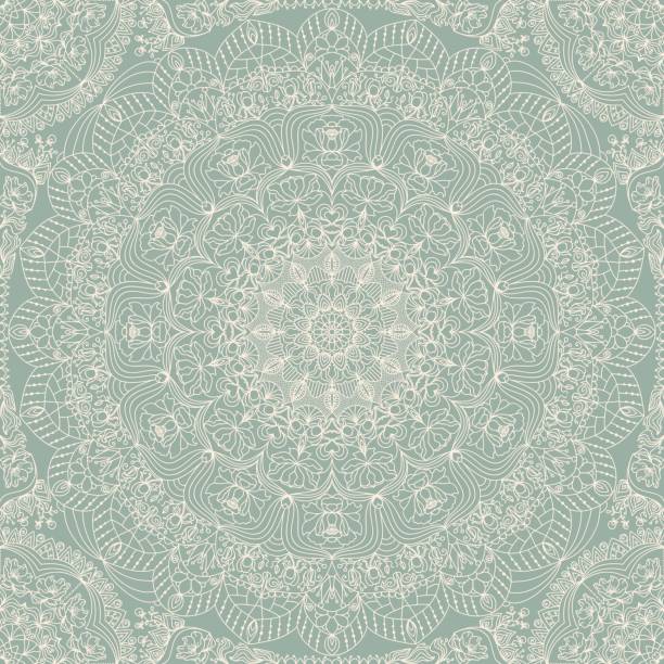 Seamless pattern with floral mandala. Islam, Arabic, Indian motifs. vector art illustration