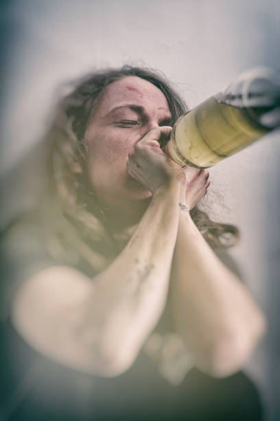 Female Alcoholic - fotografia de stock