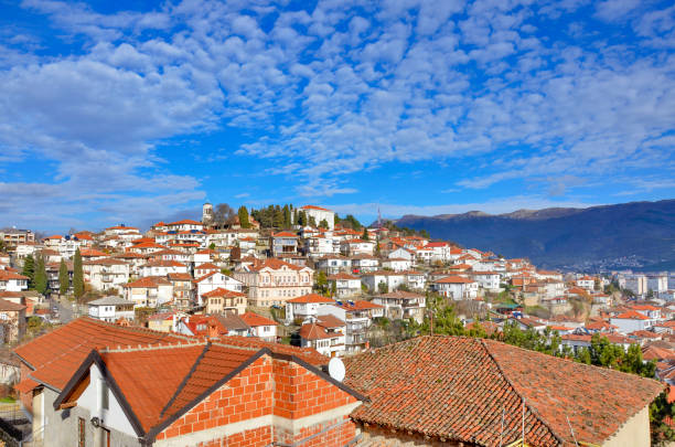 istock Ohrid, Macedonia - Old town - Panorama 648032536
