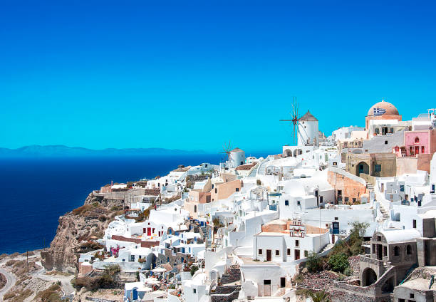 istock Landscaped of Oia Santorini 648035668