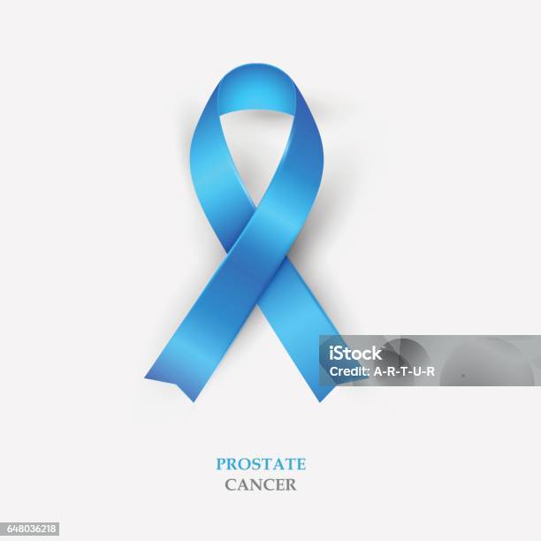 Ruban De Soie Bleu Sensibilisation Au Cancer De La Prostate Vecteurs libres de droits et plus d'images vectorielles de Novembre