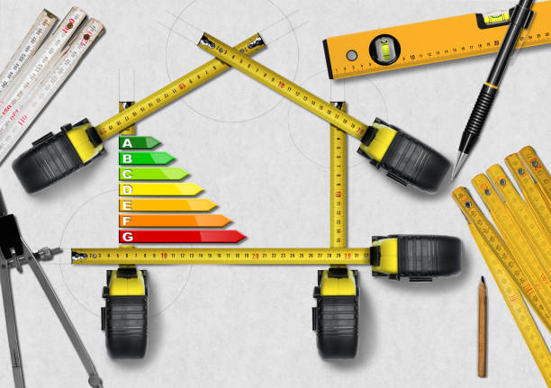 istock Energy Efficiency - Project of Ecological House 648053408