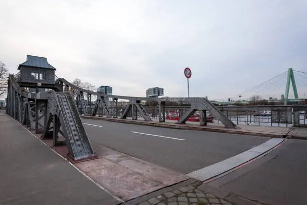 Swingbridge at Cologne-Deutz / Germany