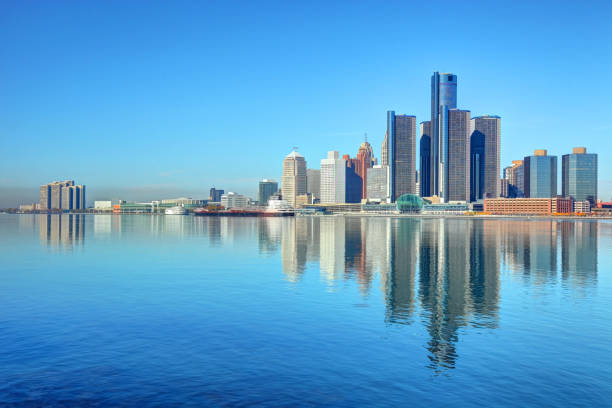 istock Detroit Downtown Skyline 648058674